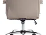 Q-connect Silla de Dirección Modo Na, Simil Piel, Base Metálica, Ruedas Premium, Color Gris, Altura Máx. 1220 mm