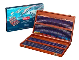 Derwent Lápices de Colores Inktense Solubles en Agua Caja de Madera 72 Unidades Colores Surtidos