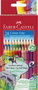 FABER-CASTELL Colour GRIP Estuche de 24 Lápices de Colores Acuarelables