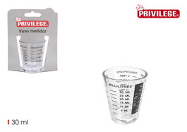 Wooow Vaso Medidor 30Ml Privilege 4.6 cm x 5.7 cm x 4.6 cm (36 Unidades)