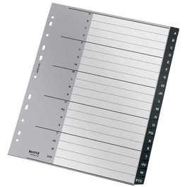 Indice Leitz Pp Recycle A-Z A4+ Pestañas 1-20 11 Taladros Negro (Set de 20)
