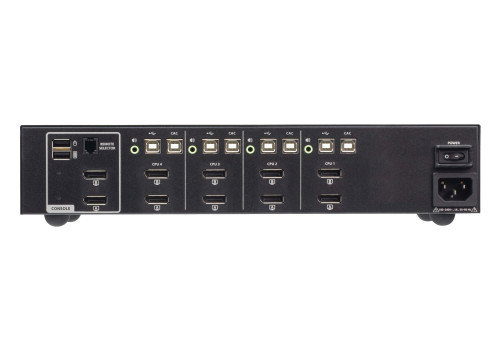 ATEN Switch KVM de Seguridad Avanzada DisplayPort Dual CS1144DP4C con CAC (PSD PP v4.0), 4 Puertos USB, 4K UHD