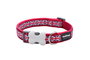 Red Dingo Collar Union Jack Flag On Red 15 mm X 24-36 cm