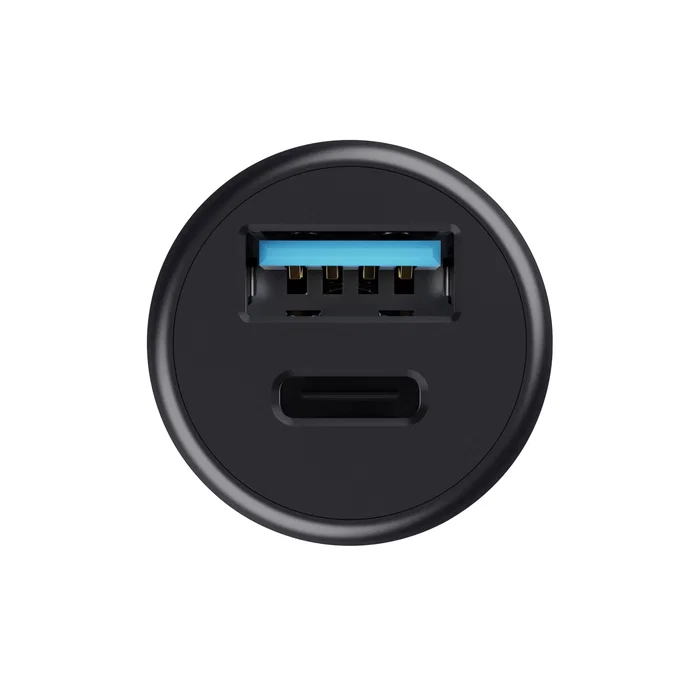 Trust Cargador de Coche Maxo 25197 - 38W PD Carga Rápida, USB-C y USB-A, para Encendedor de Cigarrillos, Negro
