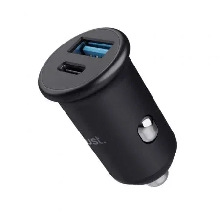 Trust 25197 Cargador de Coche Maxo 38W USB-C y USB-A PD 3.0 + PPS Carga Rápida