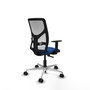 PIQUERAS Y CRESPO Silla de oficina Motilla con mecanismo Sincro Azul y Blanco