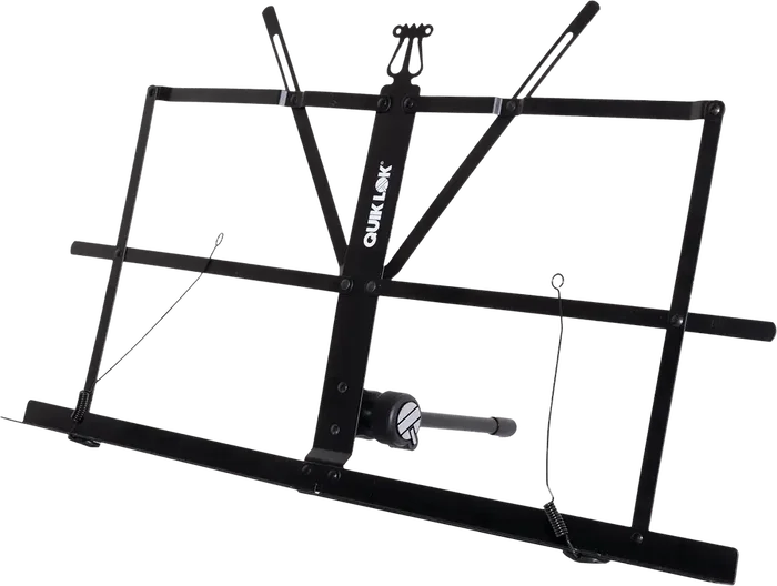 Quiklok Soporte Atril Plegable Para Mesa Metal Negro 41X23Cm