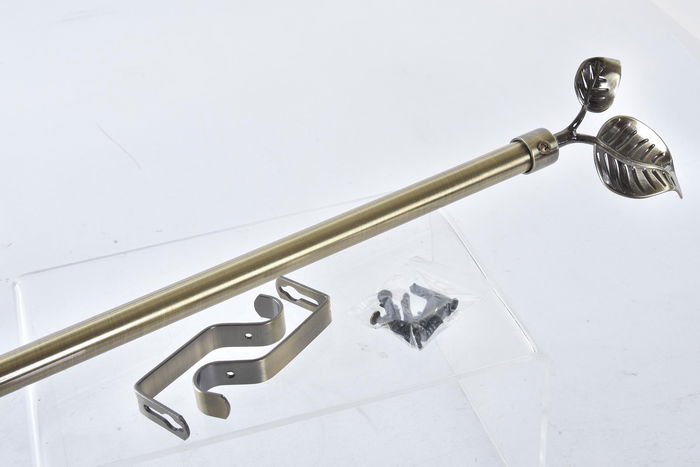 DKD Home Decor Barra Cortina Dorado Metal 120 x 16 x 16 cm (4 Unidades)