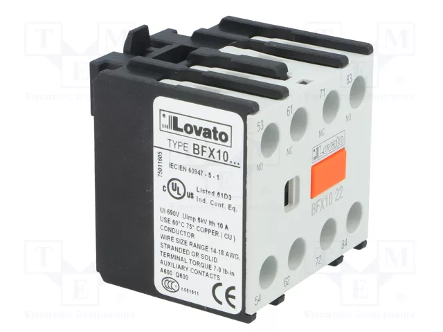 LOVATO ELECTRIC Contactores auxiliares BF NC x2 + NA x2