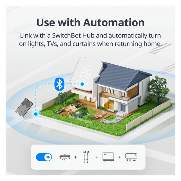 SwitchBot Geldbörsen-Tracker-Karte NFC-kompatibel W2500032 Negro