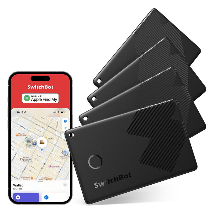SwitchBot Geldbörsen-Tracker-Karte NFC-kompatibel W2500032 Negro
