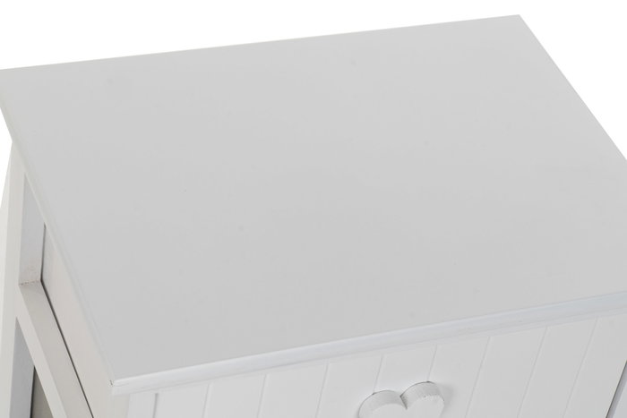 DKD Home Decor Cajonera Blanco Gris 3 Cajones 29 x 58 x 40 cm