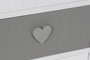 DKD Home Decor Cajonera Blanco Gris 3 Cajones 29 x 58 x 40 cm