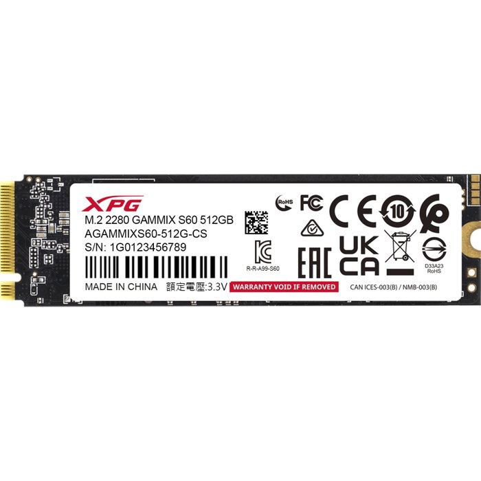 ADATA XPG GAMMIX S60 512 GB M.2 NVMe