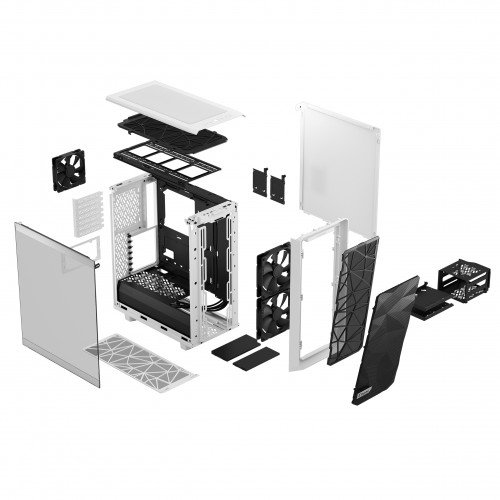 Fractal Design Caja PC Meshify 2 Compact Blanca ATX Vidrio Templado ATX Micro ATX Mini-ITX FD-C-MES2C-05