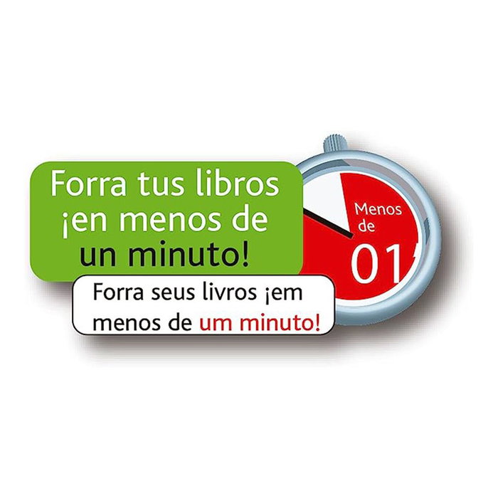 Fixo Forros para Libros PVC Transparente Ajustables 290x530 mm, Pack 5 Unidades Fixo Forros para Libros PVC Transparente Ajustables 290x530 mm, Pack 5 Unidades