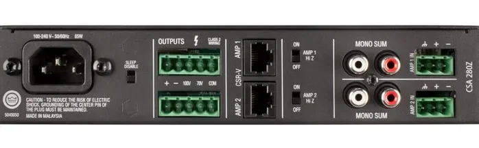 JBLPRO 2 x 80W Amplificador de Audio Commercial Series JBLPRO 2 x 80W Amplificador de Audio Commercial Series