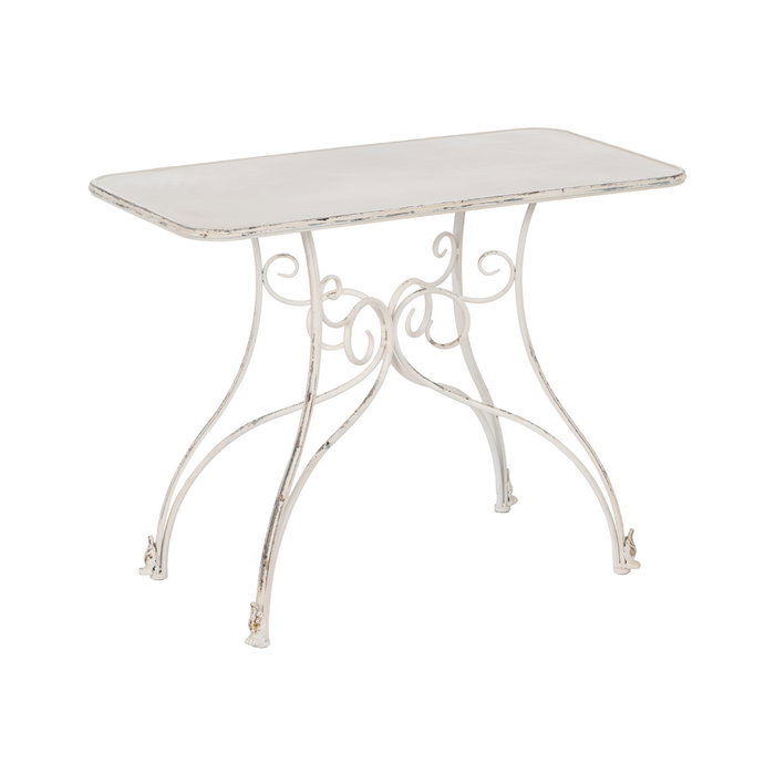 Consola Crema Metal 100 X 52 X 76 cm