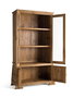 Giner y Colomer Vitrina de Madera de Teca con Puertas de Cristal y Tallas Artesanales