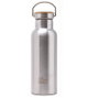 IRISANA Botella termo de acero inoxidable con tapón de bambú 500 ml