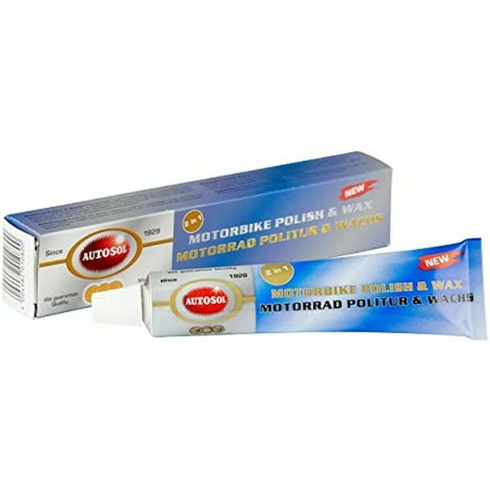 Autosol SOL01001080 Emulsión Pulimento Limpiador Superficies Pintadas Estresadas Envejecidas Brillo Protección Cera Dura Siliconas Tubo 50G Autosol SOL01001080 Emulsión Pulimento Limpiador Superficies Pintadas Estresadas Envejecidas Brillo Protección Cera Dura Siliconas Tubo 50G