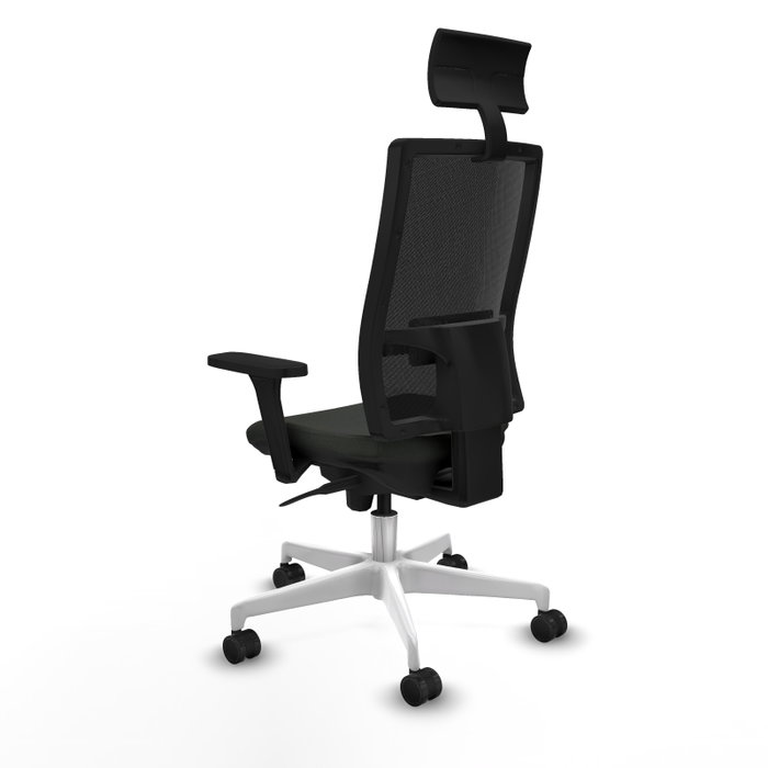 PIQUERAS Y CRESPO Silla de oficina Horna con mecanismo Sincro y Brazos 3D Negro PIQUERAS Y CRESPO Silla de oficina Horna con mecanismo Sincro y Brazos 3D Negro
