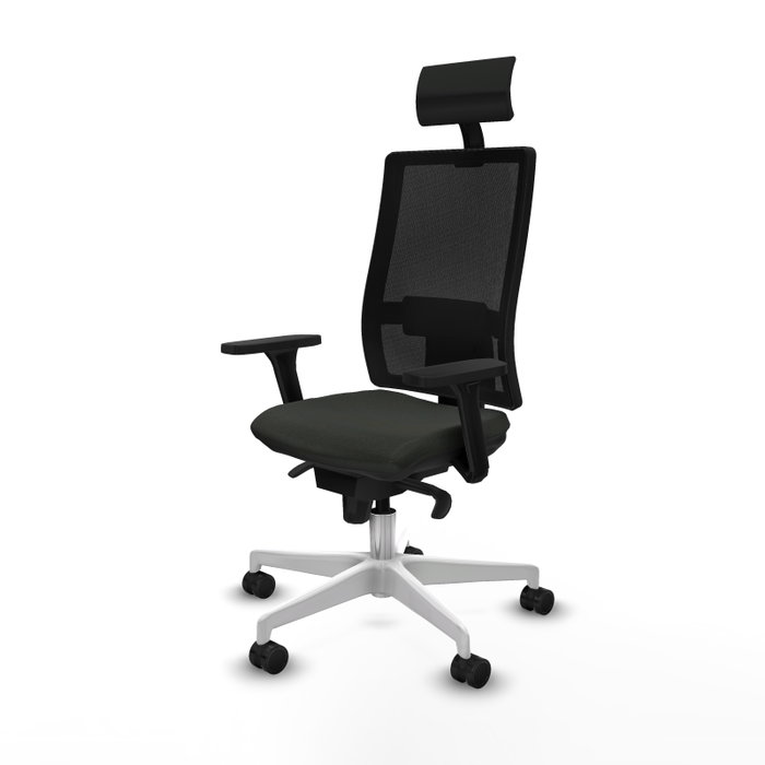 PIQUERAS Y CRESPO Silla de oficina Horna con mecanismo Sincro y Brazos 3D Negro PIQUERAS Y CRESPO Silla de oficina Horna con mecanismo Sincro y Brazos 3D Negro