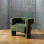 Ixia Sillón Verde Tejido para Salón