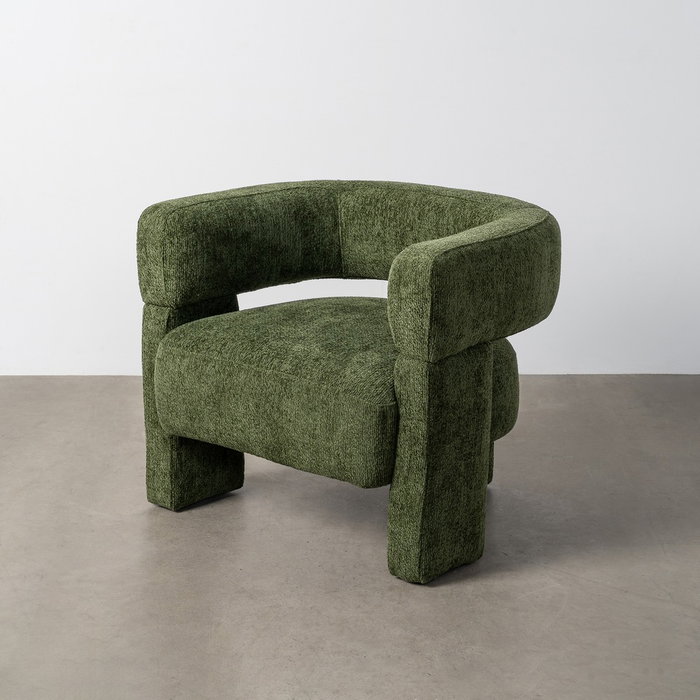 Ixia Sillón Verde Tejido para Salón