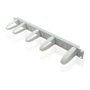 VALUE Soporte para cables 19 pulgadas 1U gris con 5 anillos