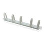 VALUE Soporte para cables 19 pulgadas 1U gris con 5 anillos