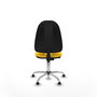 PIQUERAS Y CRESPO Silla de oficina Algarra Amarillo con Base Cromada