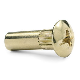 UCAFIX Tubo de unión cabeza bombata M6 latonado 8-37