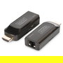 Digitus CAT6/6A/7 Extender HDMI Set Full HD hasta 50m StromUSB Transmisor Receptor Red Negro