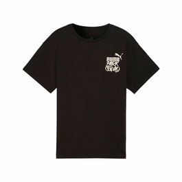 Camiseta de Manga Corta Infantil Puma Essenntials+ Mid 90S Graphic Negro