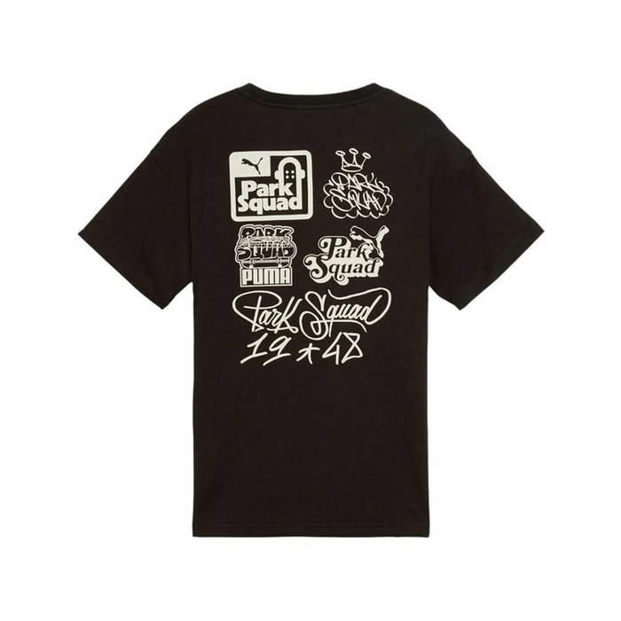 Camiseta de Manga Corta Infantil Puma Essenntials+ Mid 90S Graphic Negro 7-8 Años