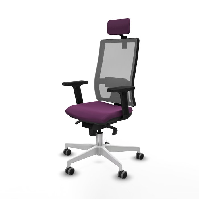 PIQUERAS Y CRESPO Silla de oficina Horna con mecanismo Sincro, Morado y Gris PIQUERAS Y CRESPO Silla de oficina Horna con mecanismo Sincro, Morado y Gris