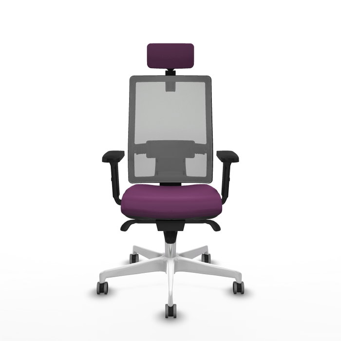 PIQUERAS Y CRESPO Silla de oficina Horna con mecanismo Sincro, Morado y Gris PIQUERAS Y CRESPO Silla de oficina Horna con mecanismo Sincro, Morado y Gris