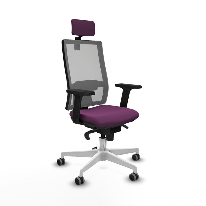 PIQUERAS Y CRESPO Silla de oficina Horna con mecanismo Sincro, Morado y Gris PIQUERAS Y CRESPO Silla de oficina Horna con mecanismo Sincro, Morado y Gris