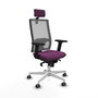 PIQUERAS Y CRESPO Silla de oficina Horna con mecanismo Sincro, Morado y Gris