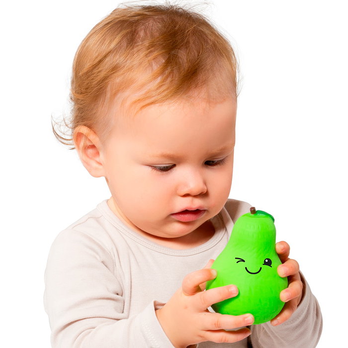 Molto Set de Frutas 7 Piezas 25574 - Manzana, Pera, Limón, Naranja, Tomate, Plátano y Fresa, Juguete Educativo de Estimulación Sensorial para Bebés +12 Meses