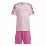 Conjunto Deportivo para Niños Adidas 3 Stripes Rosa