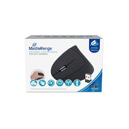 MEDIARANGE MROS232 Ratón Ergonómico Vertical Inalámbrico Negro MEDIARANGE MROS232 Ratón Ergonómico Vertical Inalámbrico Negro