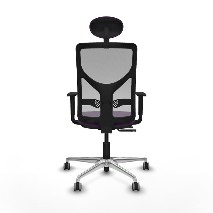 PIQUERAS Y CRESPO Silla de oficina Motilla con mecanismo Sincro/Traslack Morado y Gris