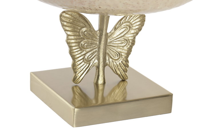 DKD Home Decor Centro de Mesa Mariposa Dorado BBFL 26x26x21,5 cm