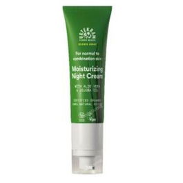 URTEKRAM Wild Lemongrass Crema Noche Hidratante 50ml Eco Vegan con Aloe Vera y Aceites Naturales para Piel Normal/Mixta