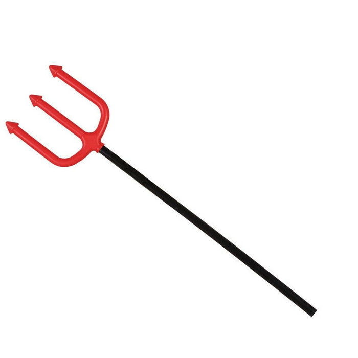 Atosa Tridente Rojo de Plástico de 51 cm para Disfraz de Diablo Atosa Tridente Rojo de Plástico de 51 cm para Disfraz de Diablo