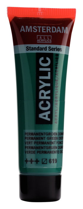 Amsterdam Amsterdam Standard Series Pintura Acrílica Verde Permanente Oscuro 619 20 ml Amsterdam Amsterdam Standard Series Pintura Acrílica Verde Permanente Oscuro 619 20 ml