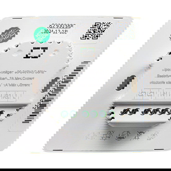 Shelly ST1820 Termostato Inteligente para Calefacción por Suelo Radiante WLAN BT Blanco