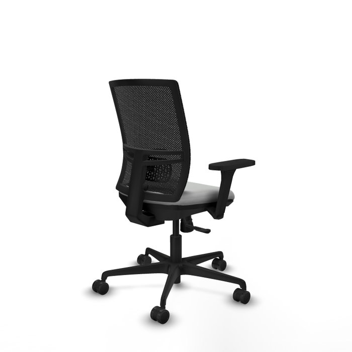 PIQUERAS Y CRESPO Silla de oficina Yunquera con mecanismo Sincro, Gris claro y Negro
